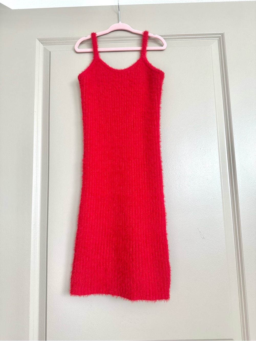 RED SWEATER DRESS